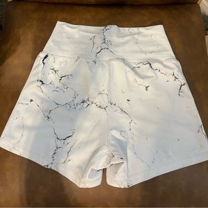 Buffbunny white and black shorts